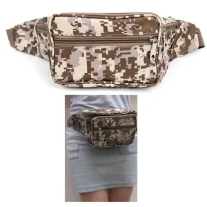 1 Tactical Digital Army Camo Fanny Pack Unisex Camouflage Waist Belt Bag Pouch