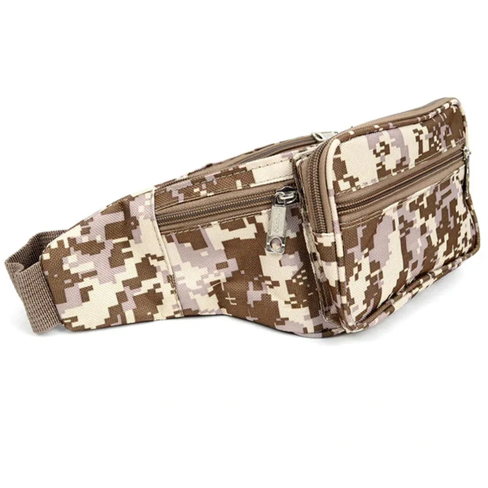 1 Tactical Digital Army Camo Fanny Pack Unisex Camouflage Waist Belt Bag Pouch