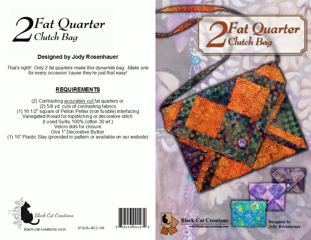 2 Fat Quarter Clutch Bag Pattern