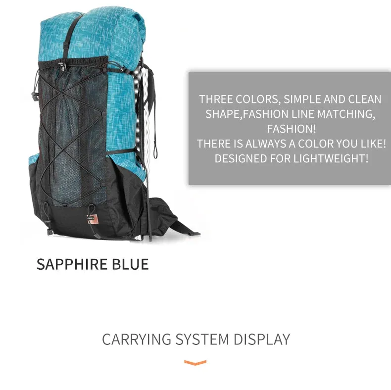 3F UL Gear Water-resistant Hiking Backpack Lightweight Camping Pack Travel Mountaineering Backpacking Trekking Rucksacks 40 16L