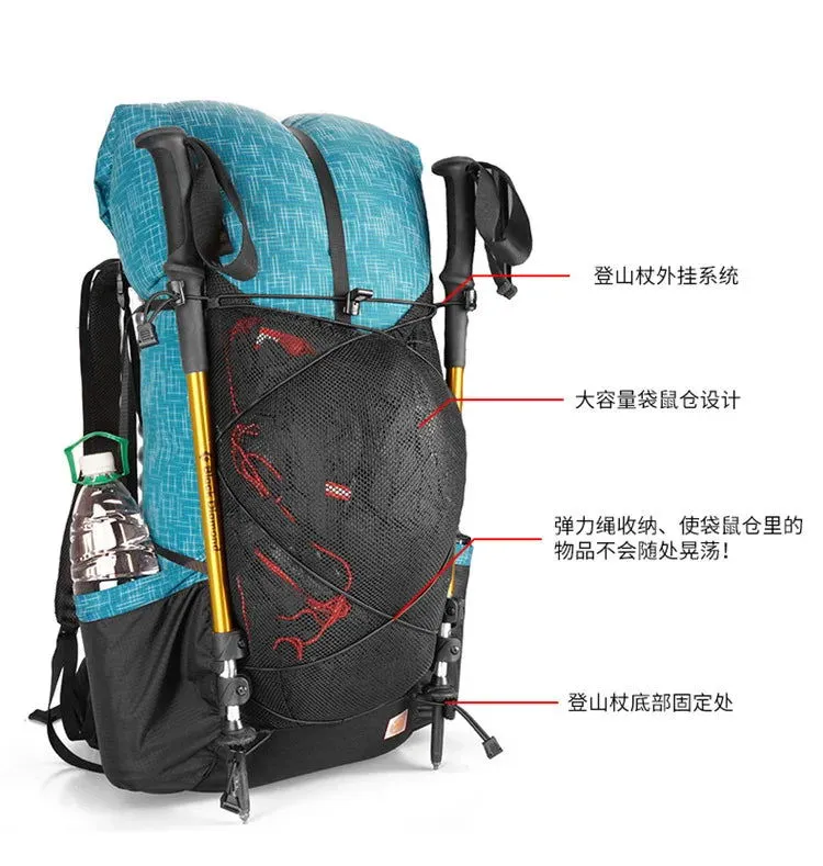 3F UL Gear Water-resistant Hiking Backpack Lightweight Camping Pack Travel Mountaineering Backpacking Trekking Rucksacks 40 16L