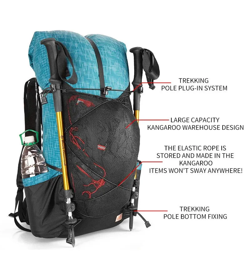 3F UL Gear Water-resistant Hiking Backpack Lightweight Camping Pack Travel Mountaineering Backpacking Trekking Rucksacks 40 16L