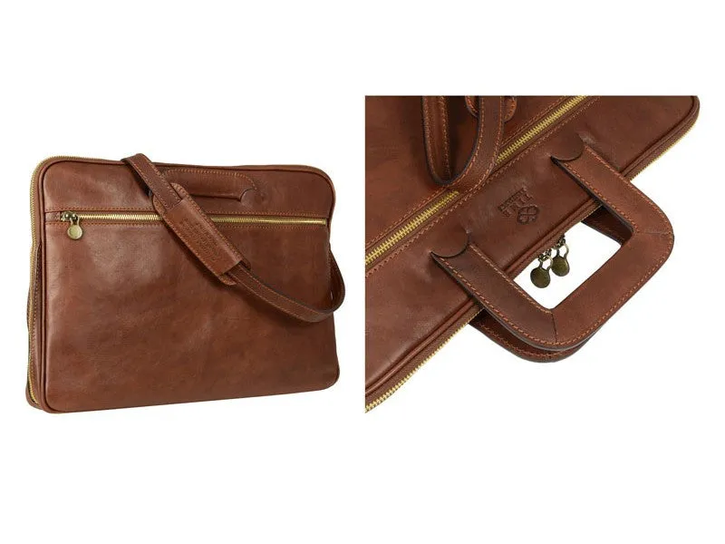 Brave New World - Leather Briefcase