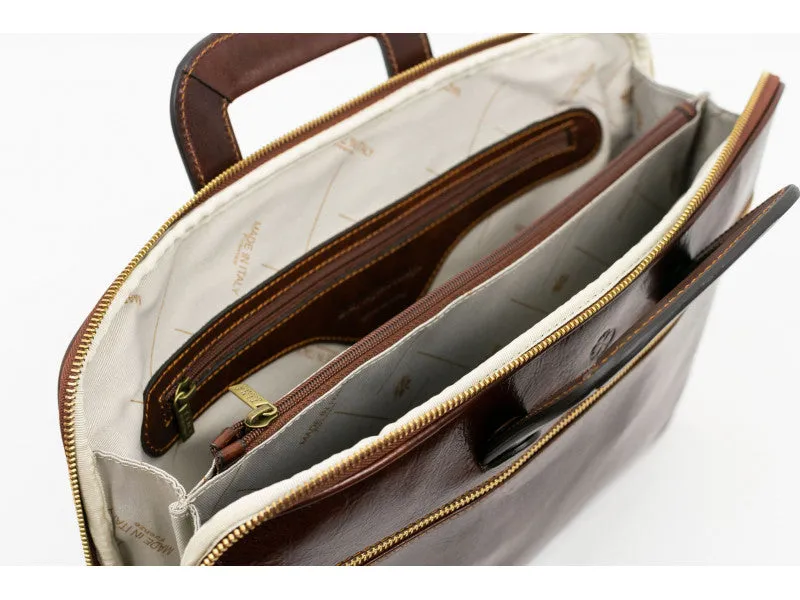 Brave New World - Leather Briefcase