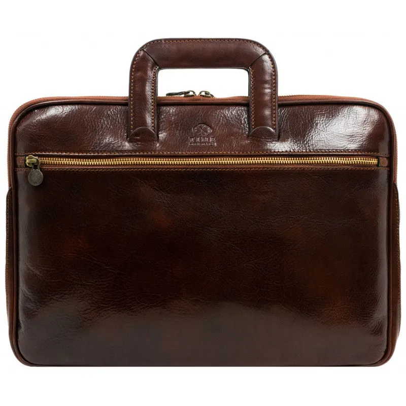 Brave New World - Leather Briefcase