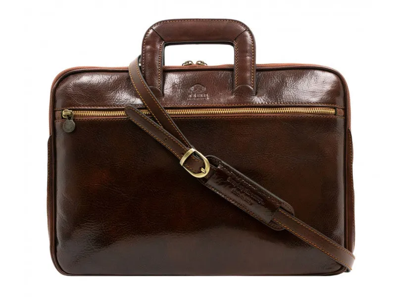 Brave New World - Leather Briefcase