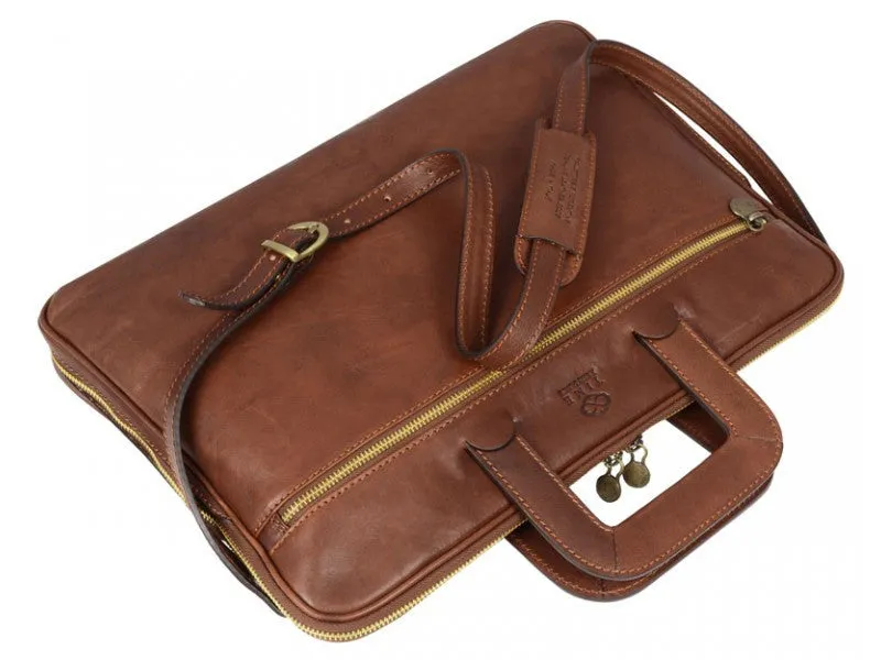 Brave New World - Leather Briefcase