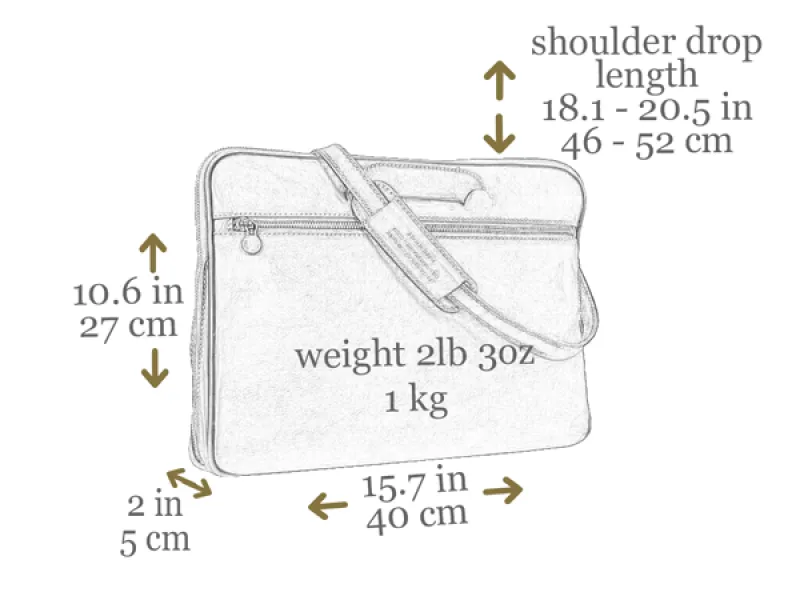 Brave New World - Leather Briefcase