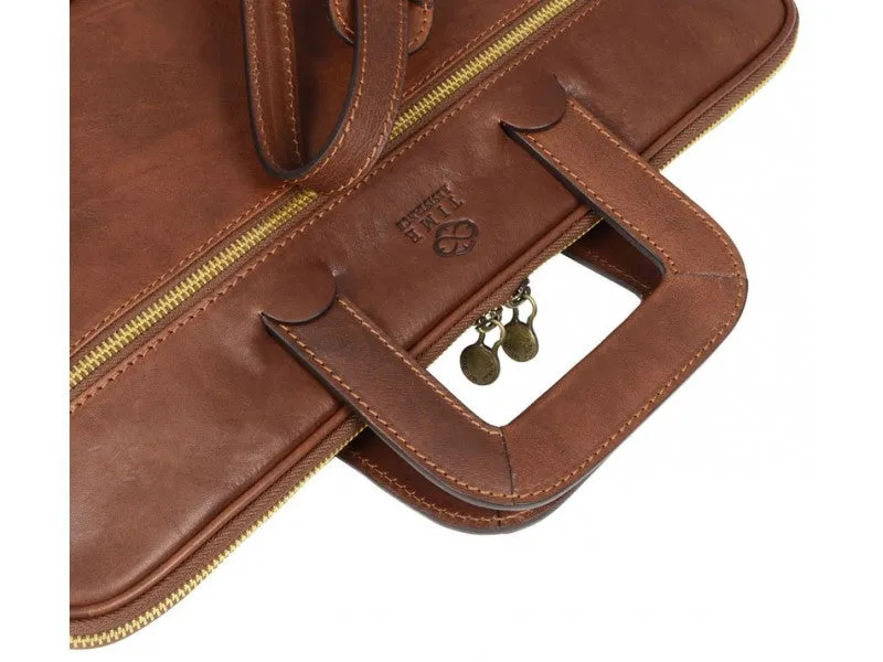 Brave New World - Leather Briefcase