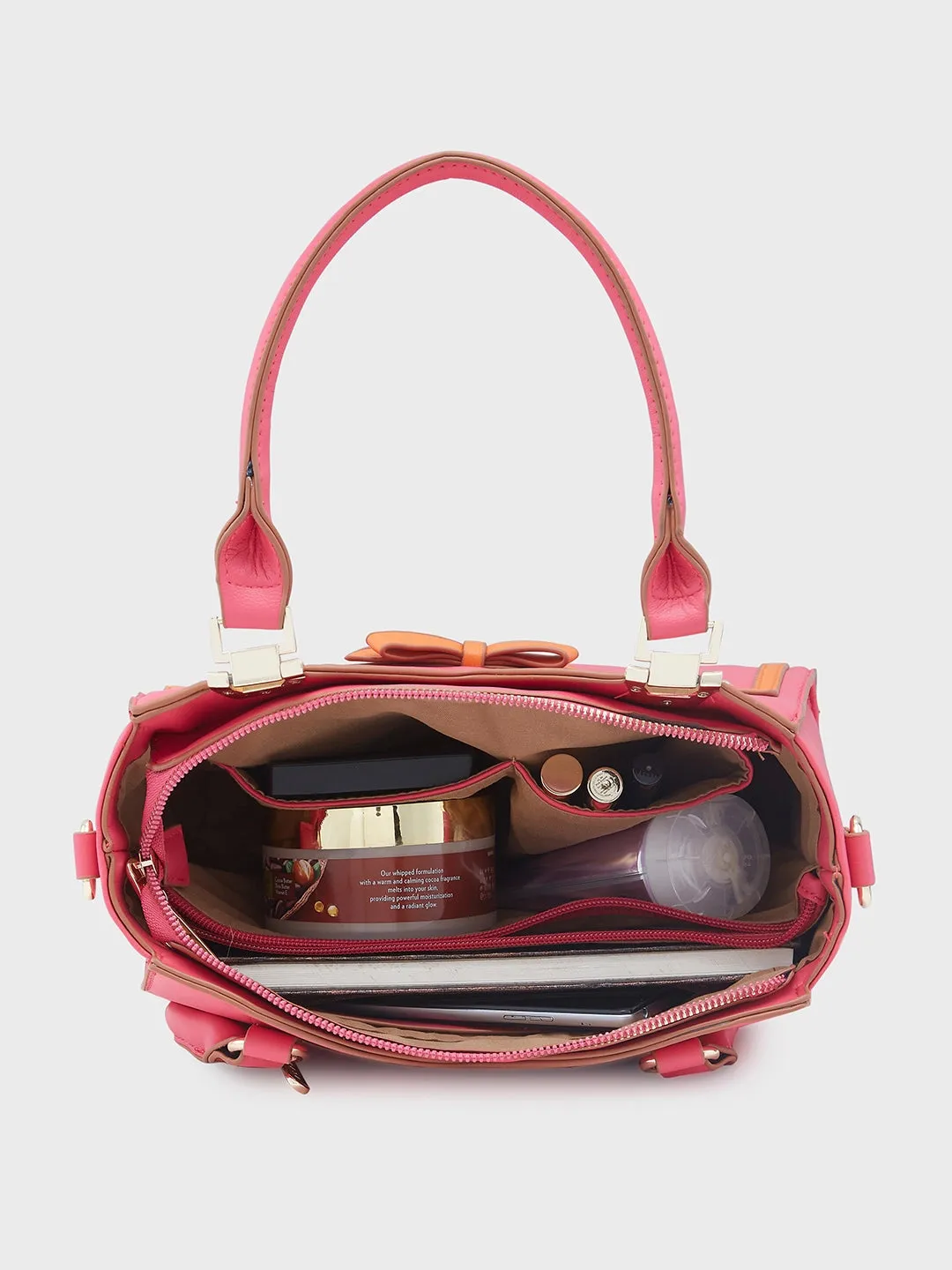 Caprese Amayra Satchel Medium Fuchsia