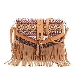Charming Beautiful Bohemian Vintage Brown Carry Bag