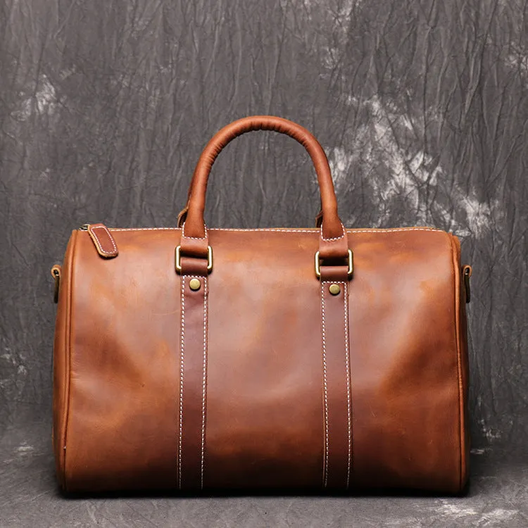 Crazy Horse Leather Short-Distance Business Travel Bag Simple One-Shoulder Messenger Bag