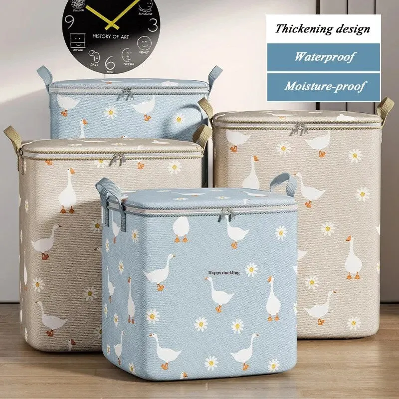 Foldable Waterproof Pouch Storage Bag High Capacity Organizer for Daily Necessities