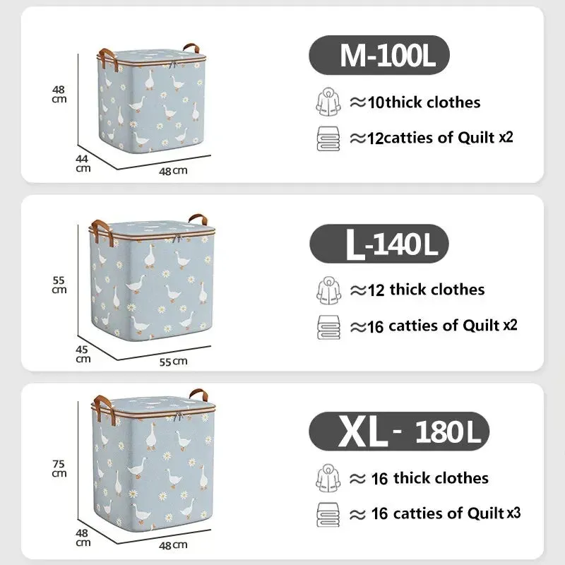 Foldable Waterproof Pouch Storage Bag High Capacity Organizer for Daily Necessities