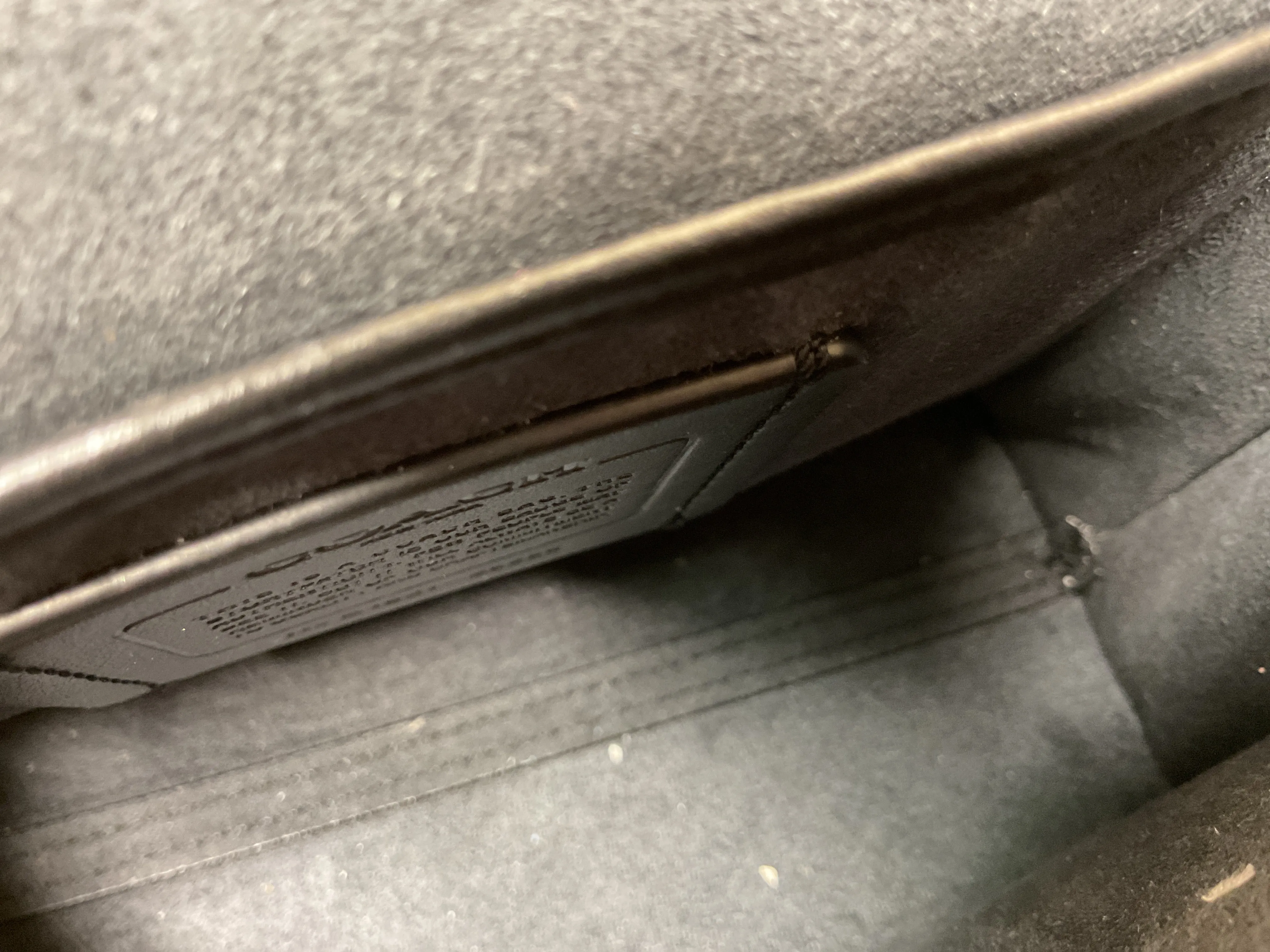 Handbag Designer By Coach In Black & Grey, Size:Small