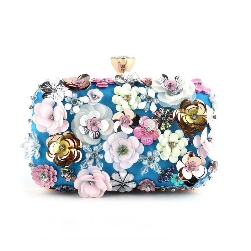 Handbags  Women Flower Clutch Evening Bags Wedding Purses Bridal