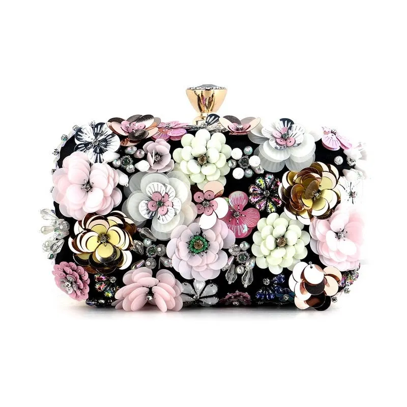 Handbags  Women Flower Clutch Evening Bags Wedding Purses Bridal