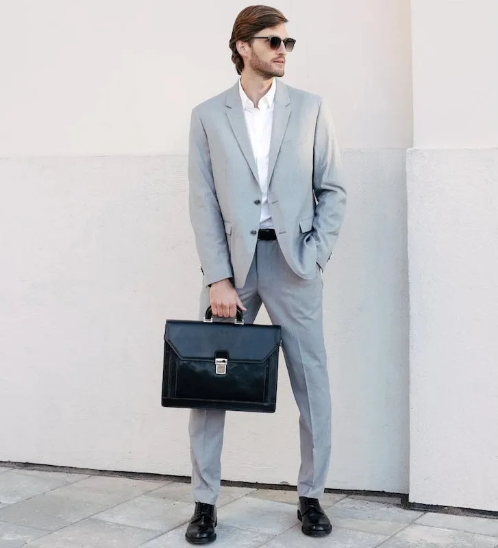 Invisible Man - Large Leather Briefcase