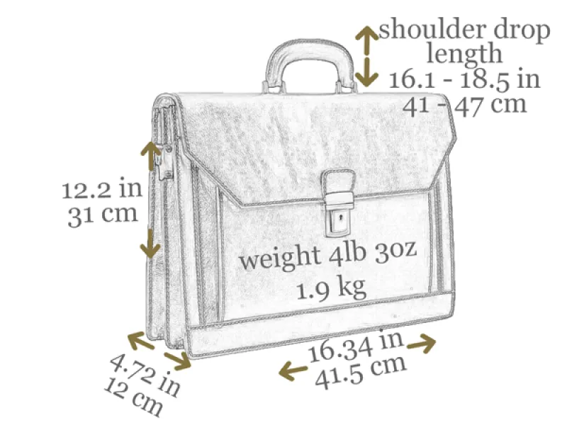 Invisible Man - Large Leather Briefcase