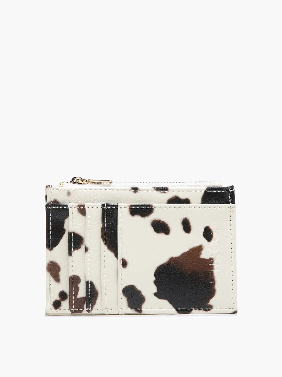 Jen & Co Sia Wallet In A Brown Cow Print