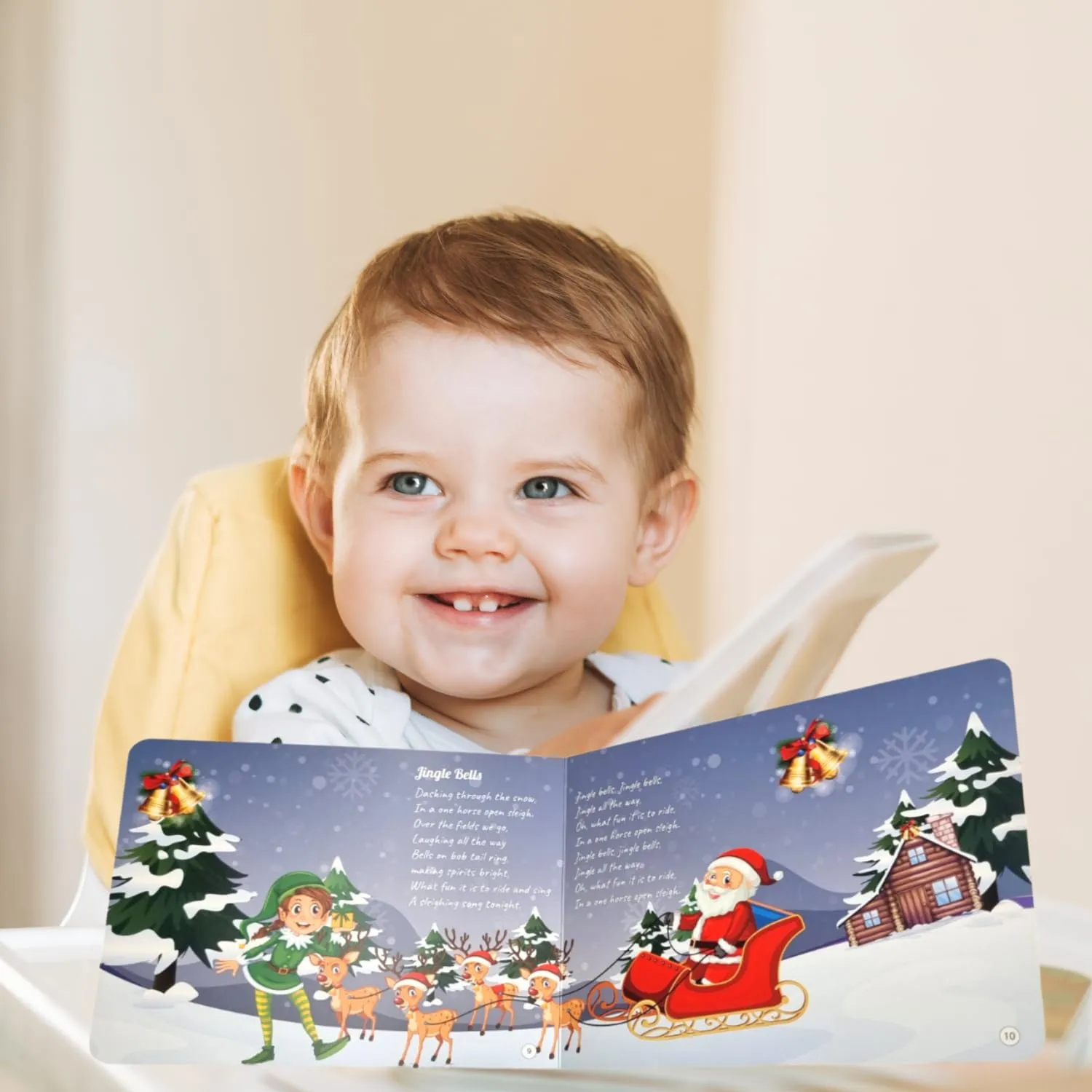 Kiddale Pack of 3: Music on the Farm  Sound Book   2 Non-Sound Board Books - Rhymes for Chimes and Rhymes for Playtime | Best Alternative to Mobile Phone and Laptop| Perfect Gift for Kids Aged 2-5