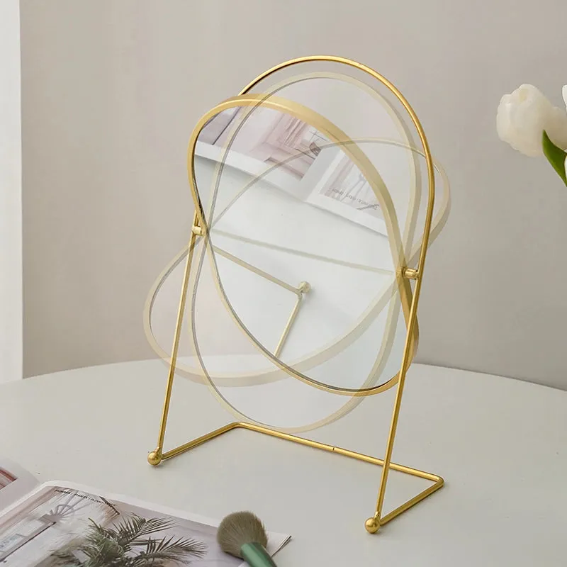 Large Minimalist Desktop Makeup Mirror