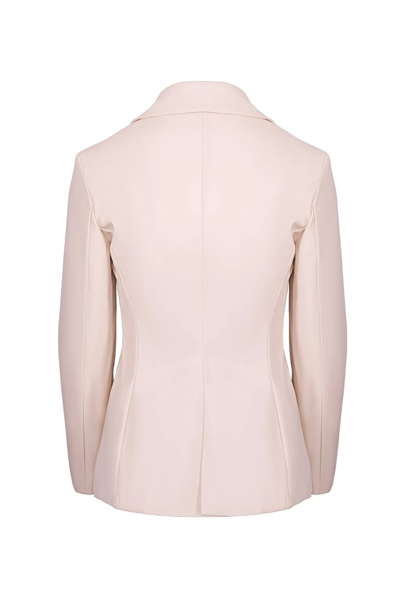 LEATHER EFFECT BLAZER