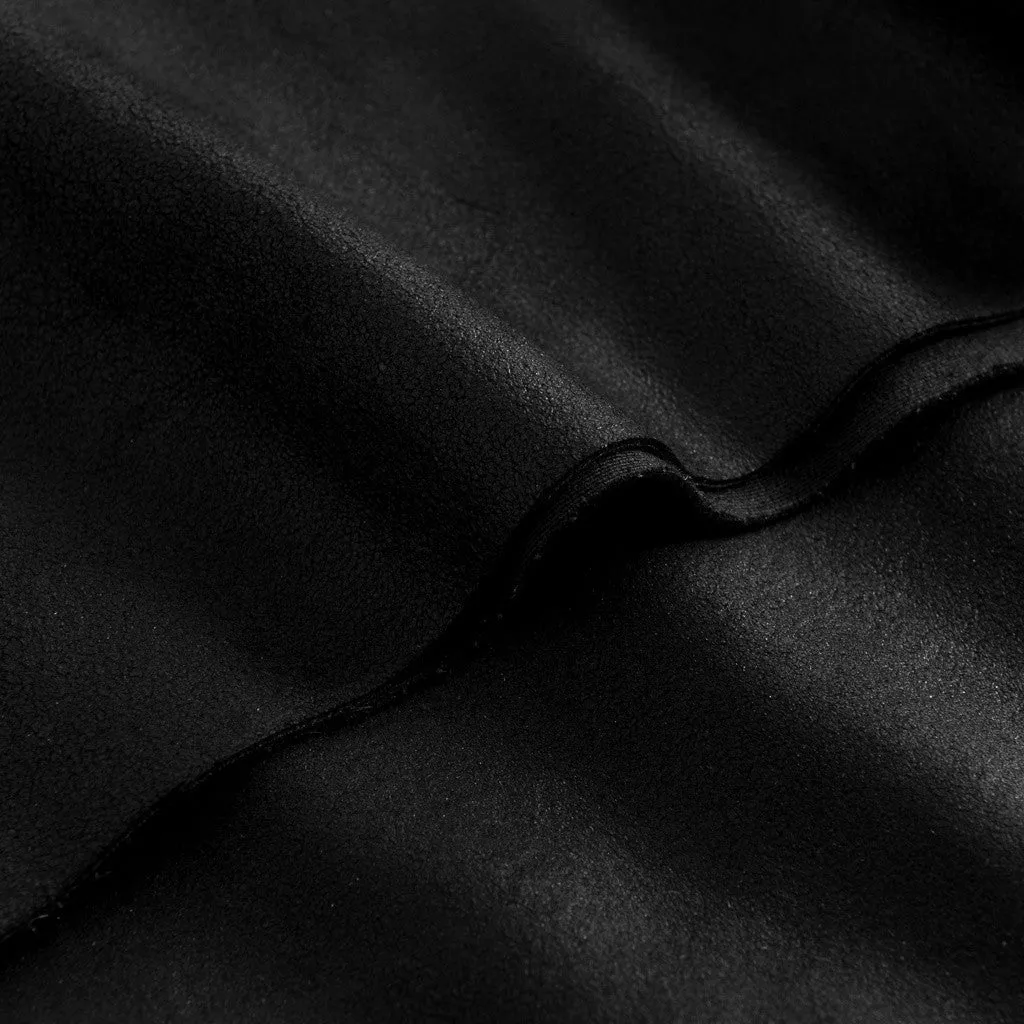 Leather pants with stretch and flare effect / 50226 - Black (Nero)