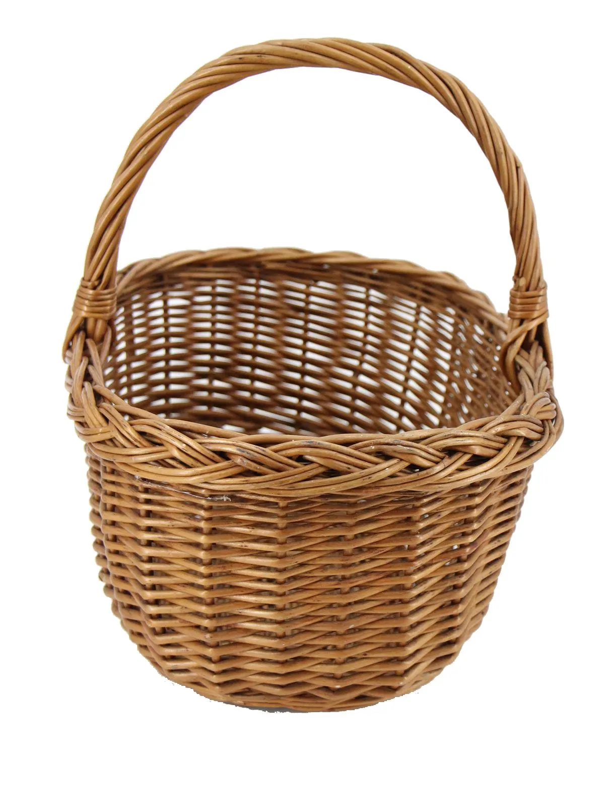 Midcentury Wicker Vintage Shopping Basket