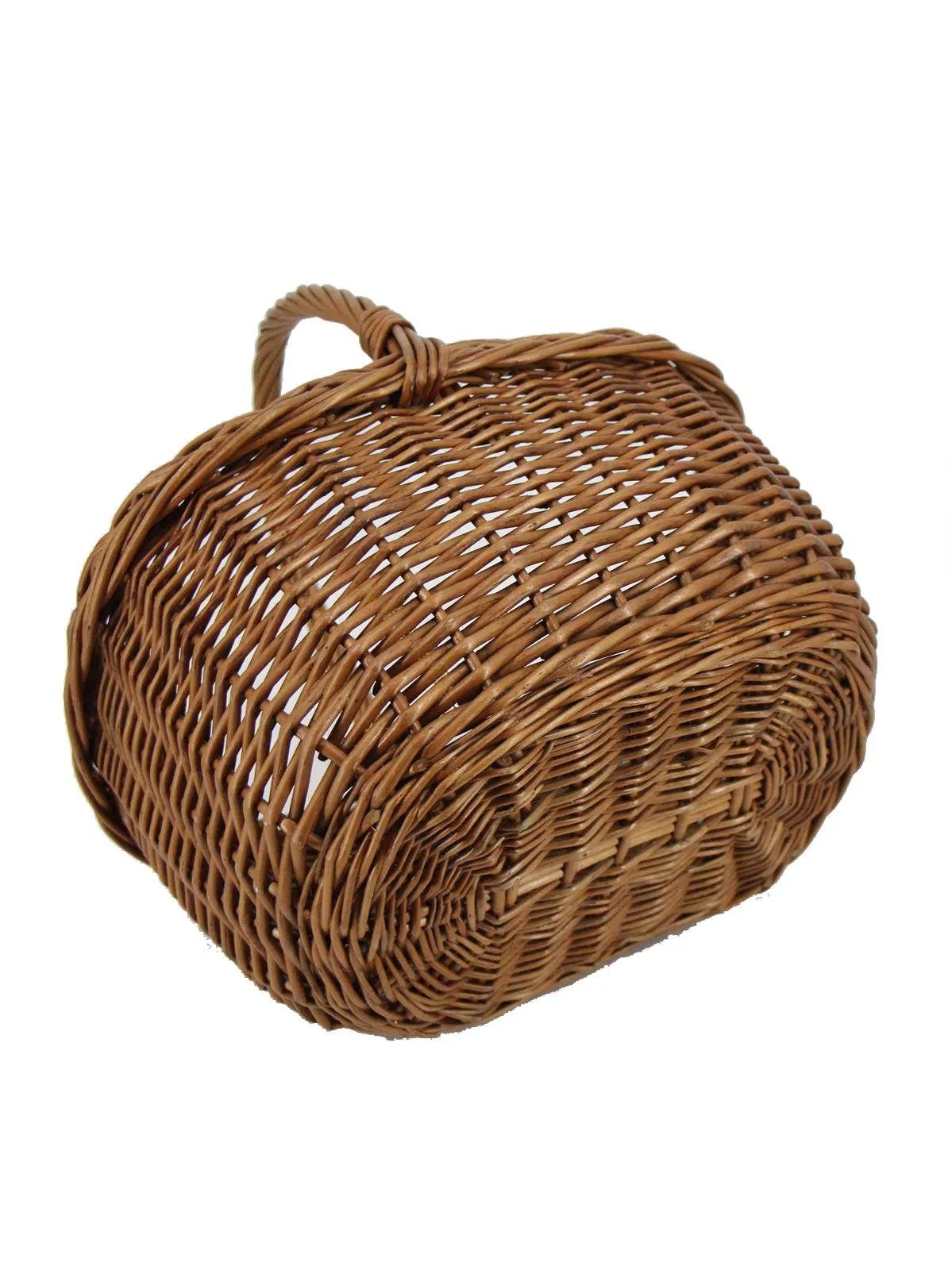 Midcentury Wicker Vintage Shopping Basket