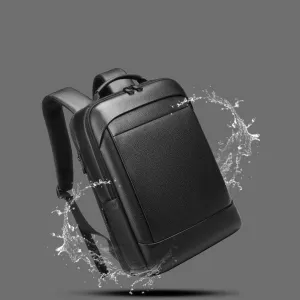 New Business Commute Leather Backpack Men