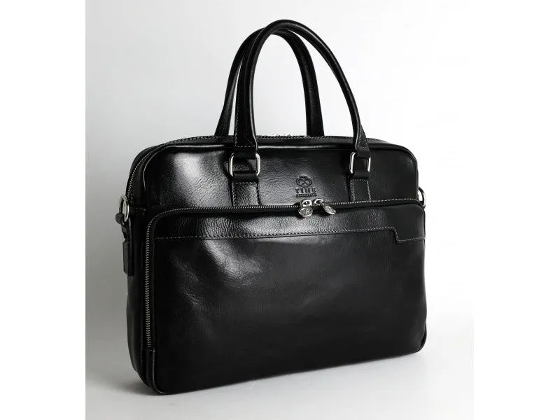 Orlando - Leather Briefcase Laptop Bag