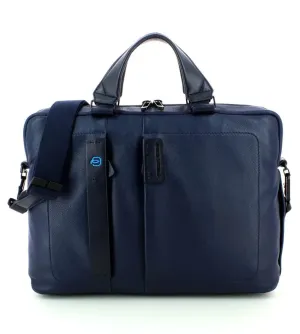 Piquadro Pulse Men's Midnight Blue Laptop Briefcase
