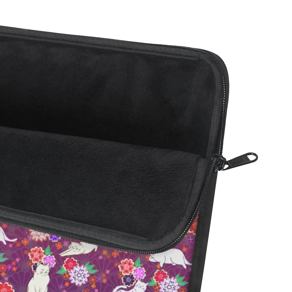 Purple Cats Laptop Sleeve