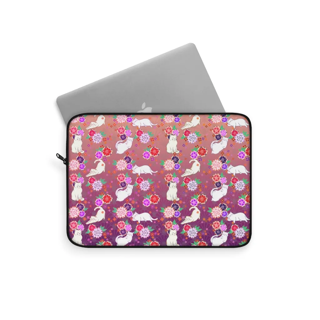 Purple Cats Laptop Sleeve