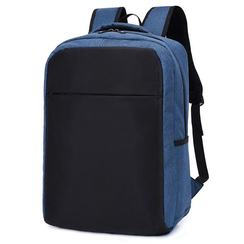 Quality Multipurpose BackPack With Breathable Back And USB Charging Port- Black/Blue