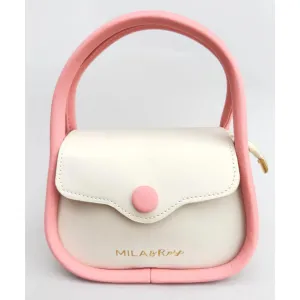 Rose Pink Classy Coconut Bow Purse