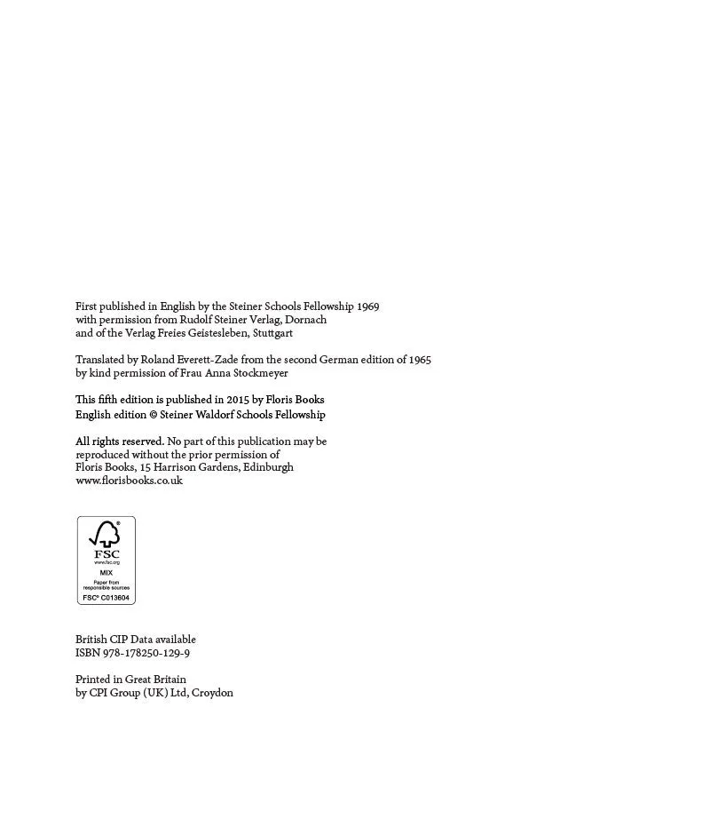 Rudolf Steiner's Curriculum for Steiner-Waldorf Schools
