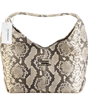 Russell & Bromley Beige Everyday Mini Hobo Snakeskin Bag