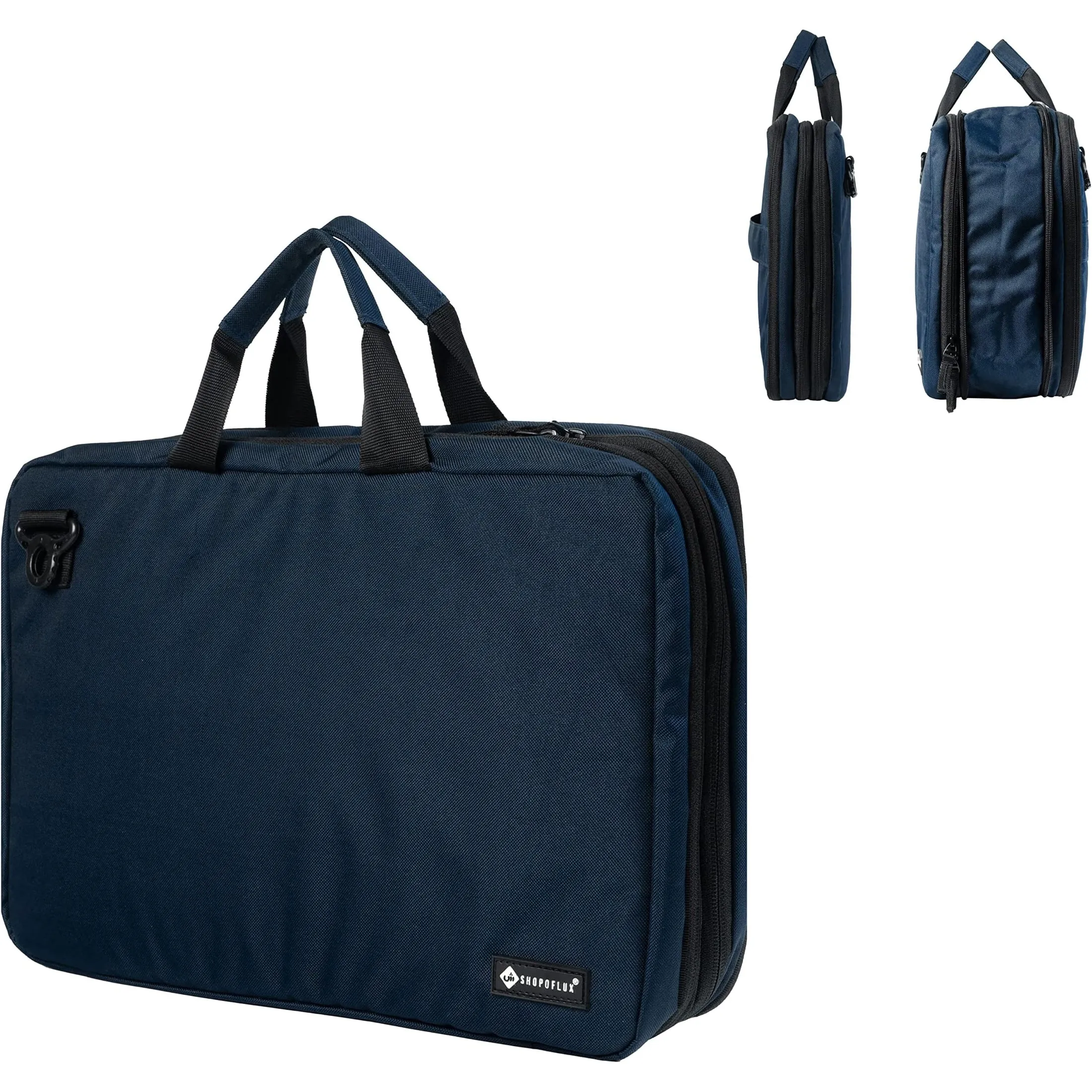 SHOPOFLUX Unisex-Adult Laptop Messenger Bag Slim & Expandable Compatible With Up To 15 15.6 16 Inch Case Bag For Handbag Multipurpose Computer Accessories Storage Bag