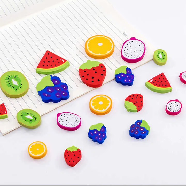 Small Cute Kawaii Fruit Orange Eraser-ممحاة مطاطية صغيرة