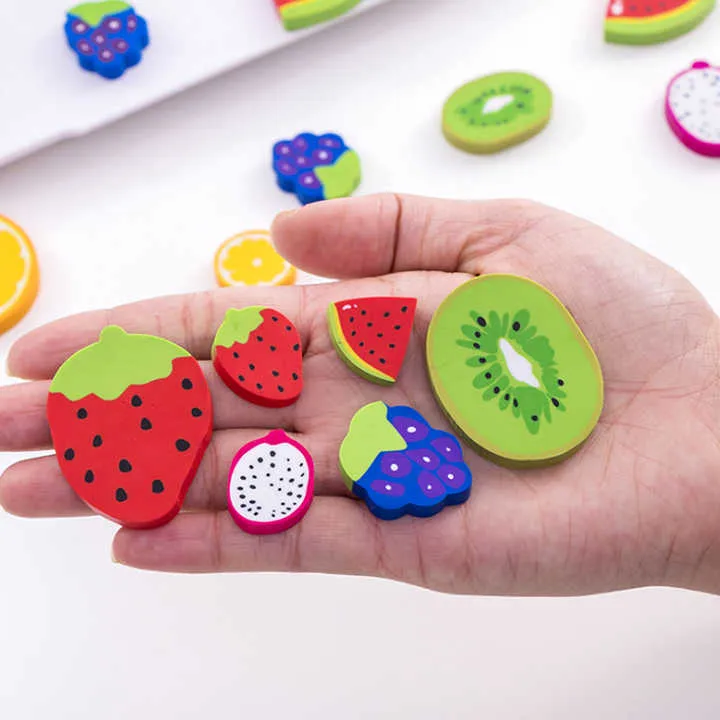 Small Cute Kawaii Fruit Orange Eraser-ممحاة مطاطية صغيرة