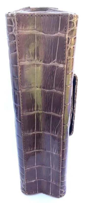 SUAREZ NEW YORK ALLIGATOR ENVELOPE CLUTCH