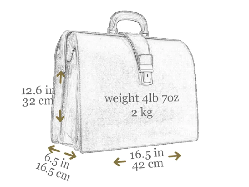 The Firm - Large Leather Briefcase