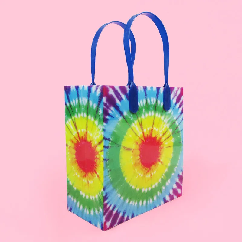 Tie Dye Party Favor Bags Treat - Set of 6 or 12