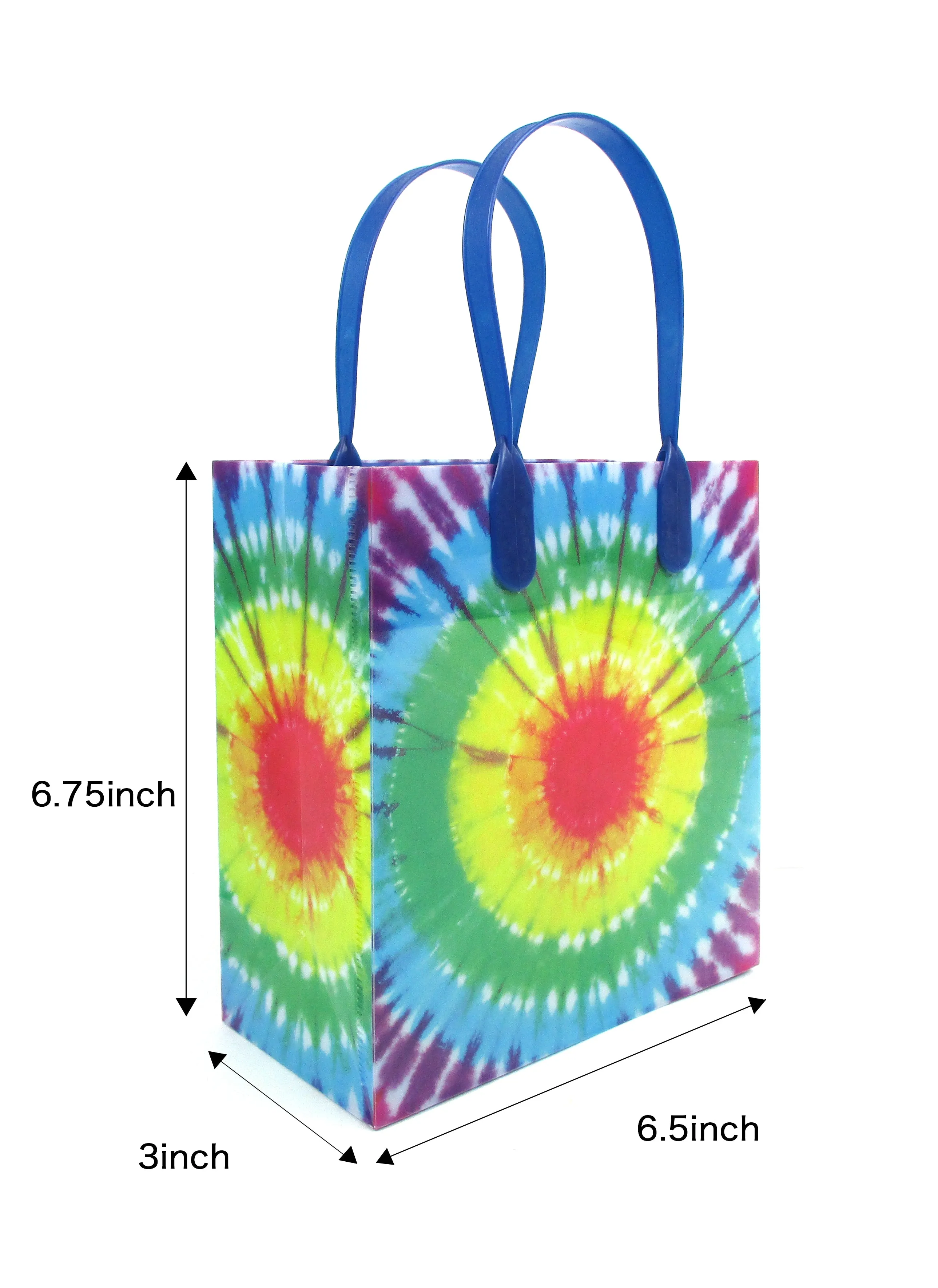 Tie Dye Party Favor Bags Treat - Set of 6 or 12