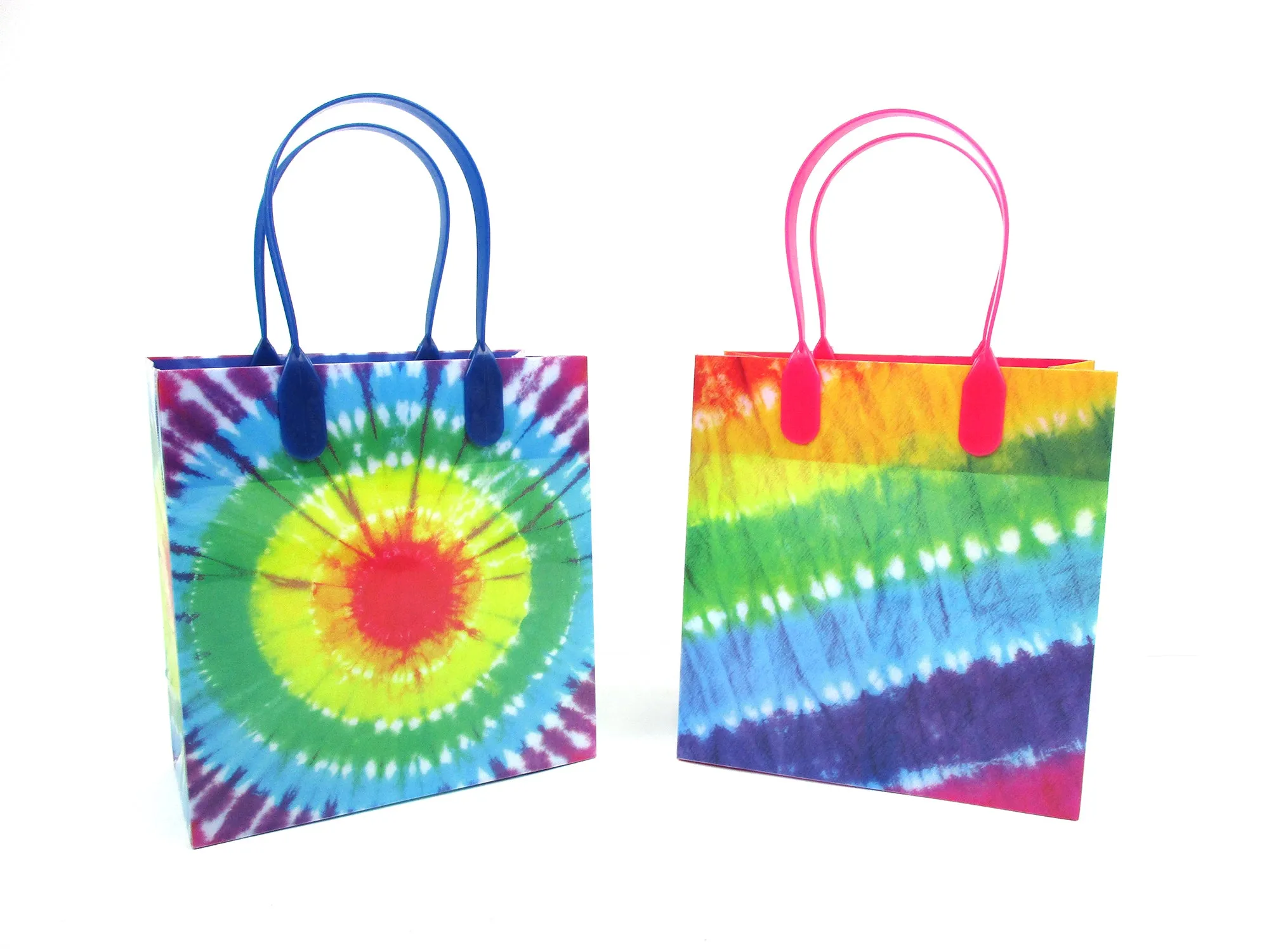Tie Dye Party Favor Bags Treat - Set of 6 or 12