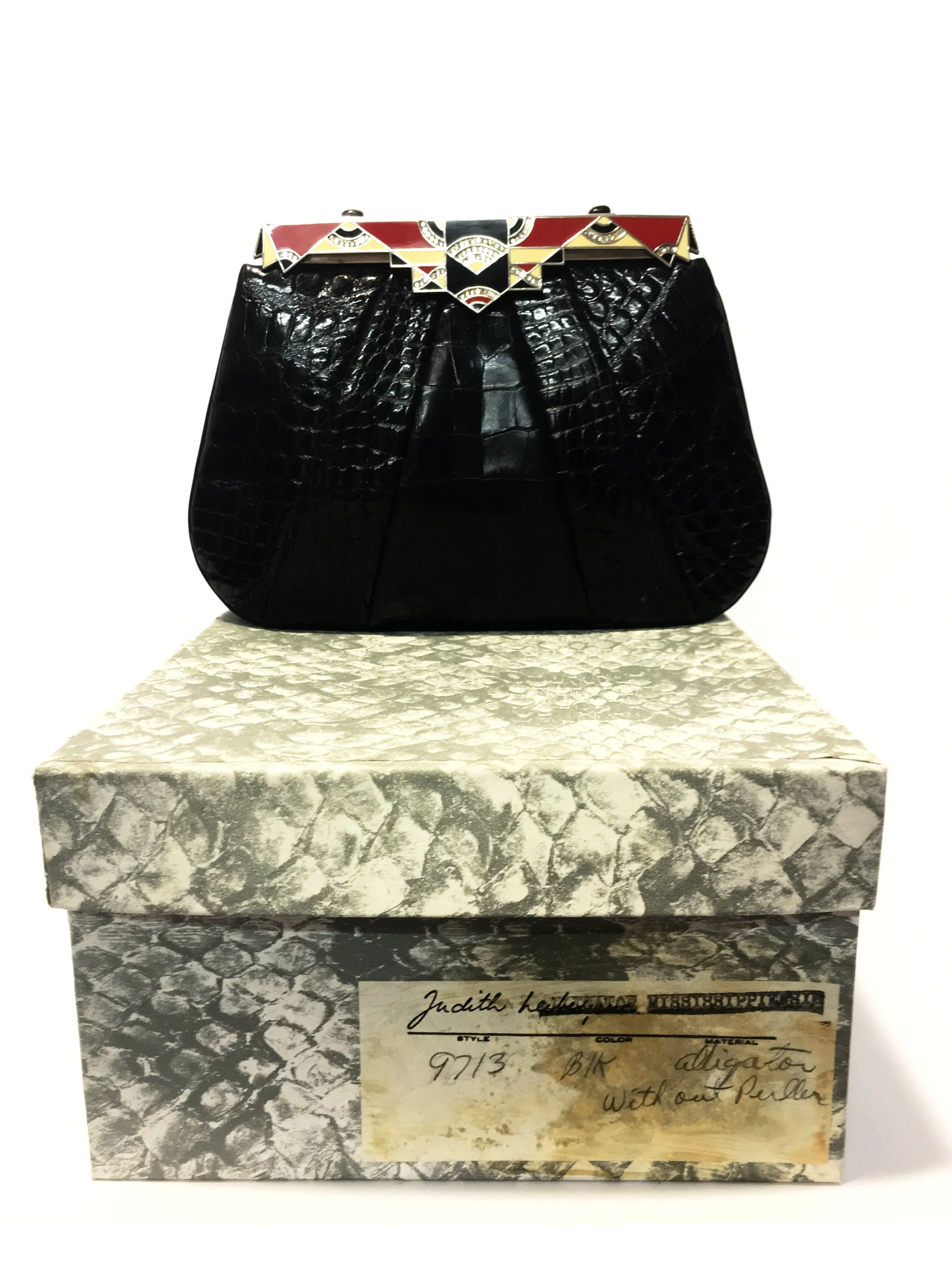 VINTAGE JUDITH LEIBER ALLIGATOR CLUTCH
