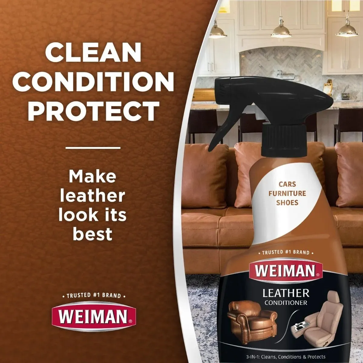 Weiman Leather Cleaner & Conditioner Spray (473ml)
