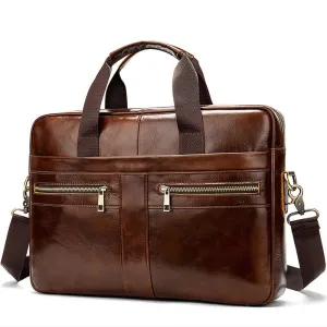 West Louis Genuine Leather Briefcase